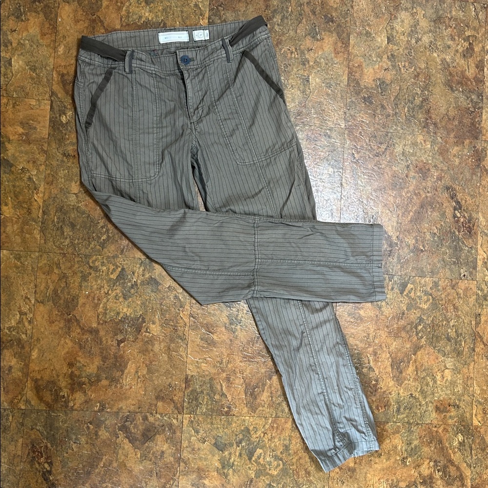 Hei Hei for Anthropologie Striped Brown Pants